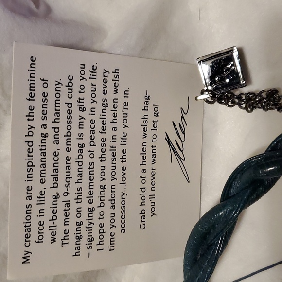 Helen Welsh Teal Leather Purse - Picture 9 of 17